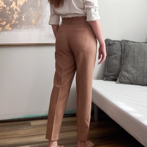 RW&CO Pleated Front High Rise Tapered Leg Belted Pants - Picture 3 of 5